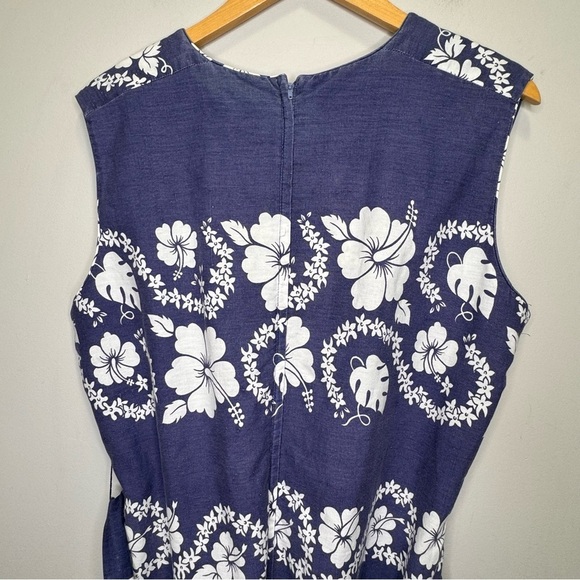 Vintage Pennington's 100% Cotton LIghtweight Floral Belted Dress Size X - Picture 7 of 12